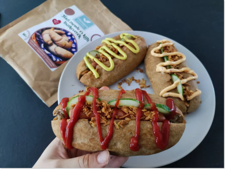 Gluténmentes hot dog kifli